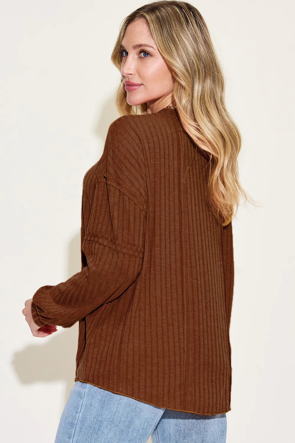 Basic Bae Full Size Ribbed Round Neck Long Sleeve T-Shirt - cas7m