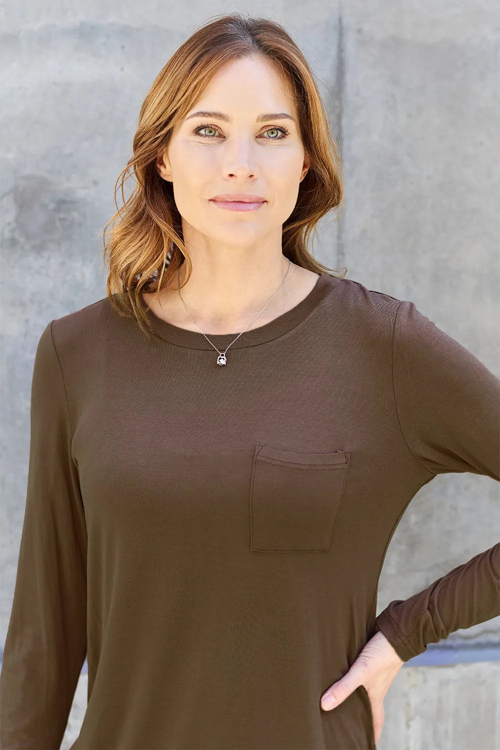 Basic Bae Full Size Round Neck Long Sleeve Top - cas7m