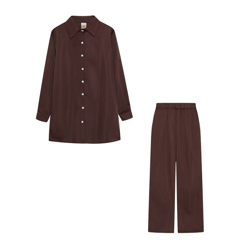 European And American Style Women Shirt Blouse And Pants - cas7m