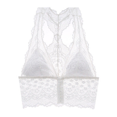 Lace Wireless Front Closure Bra Lingerie - cas7m