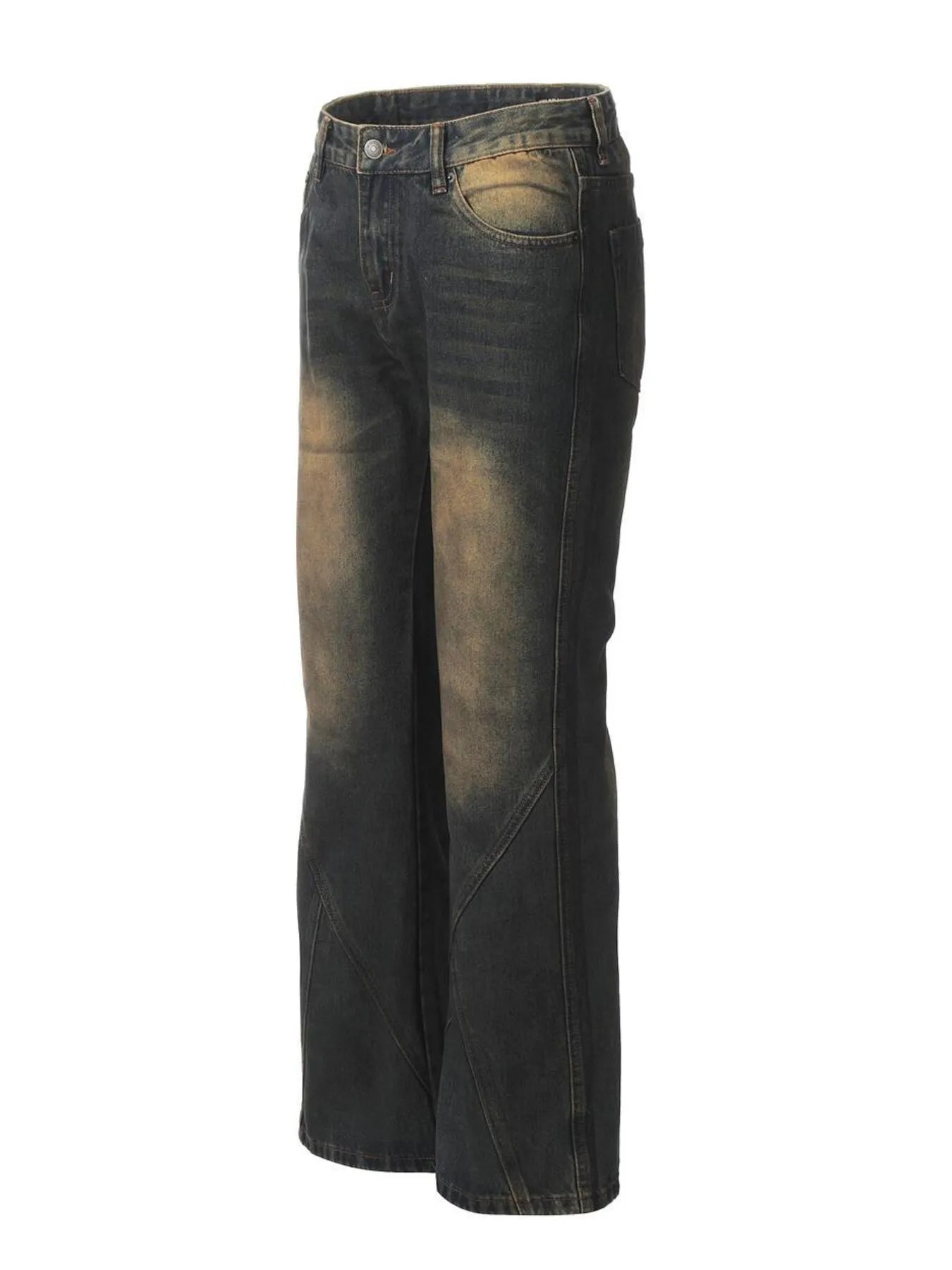 Men's Washed Flare Jeans - cas7m