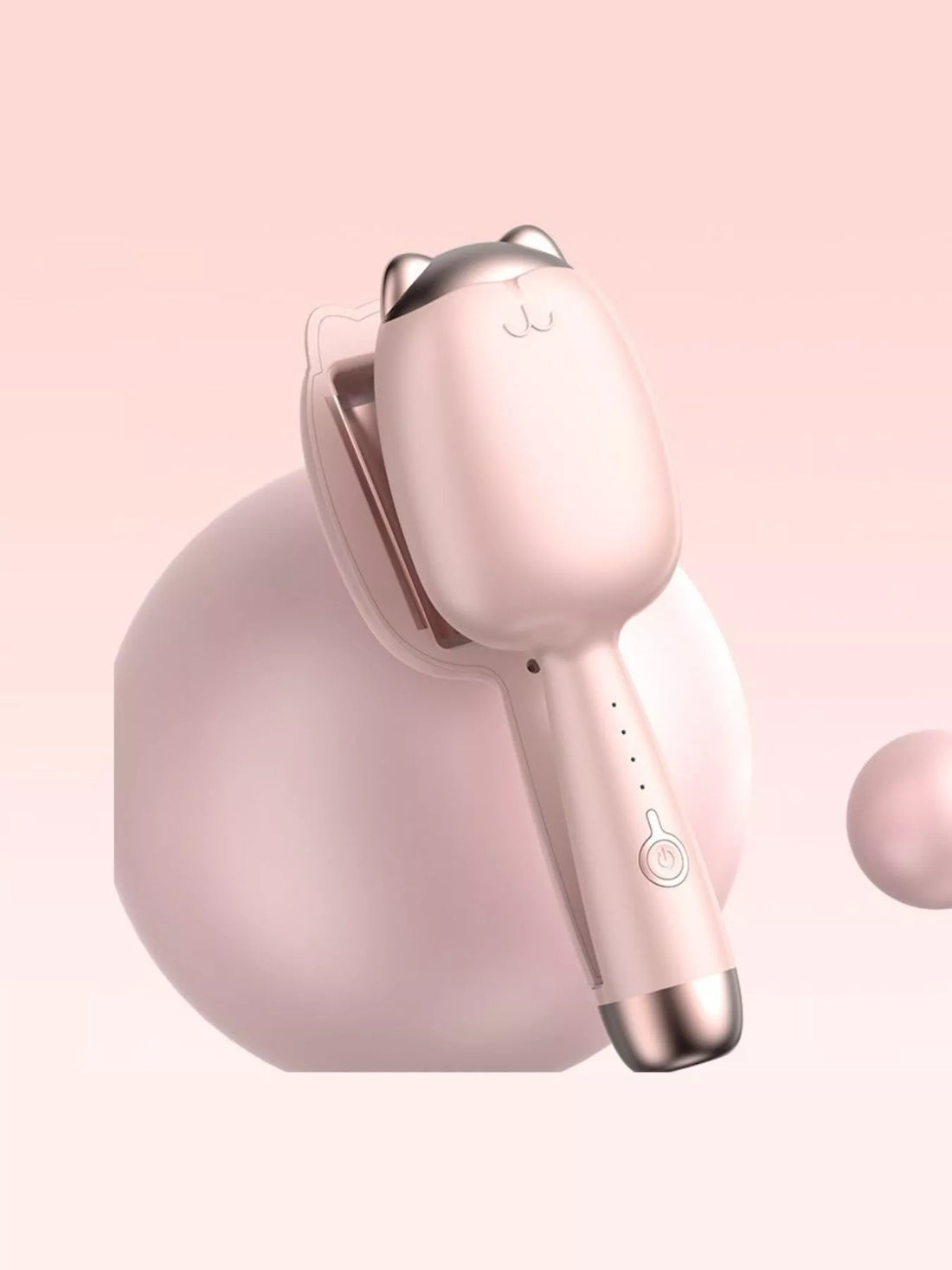 Cat Curl Chic: Portable Cordless Curling Iron for Perfect Curls - cas7m