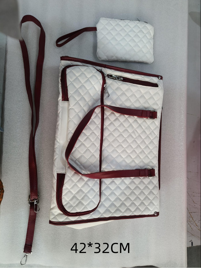 Versatile Quilted 2-in-1 Women's Laptop & Lunch Bag Set - cas7m