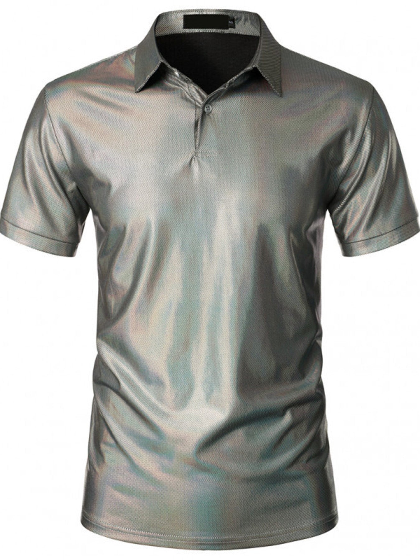 Men's Collared Neck Short Sleeve Polo - cas7m