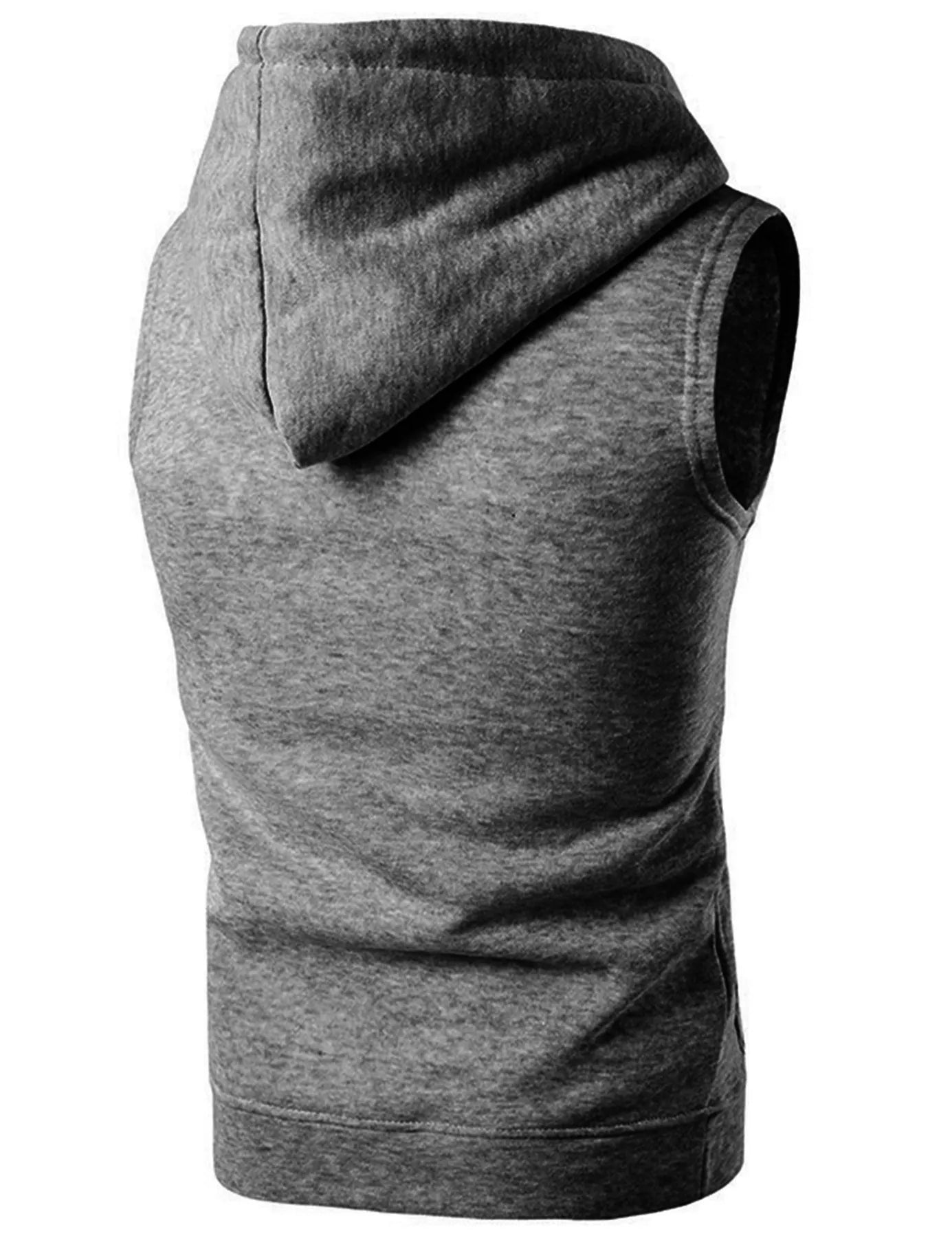 Men's Drawstring Hooded Tank - cas7m