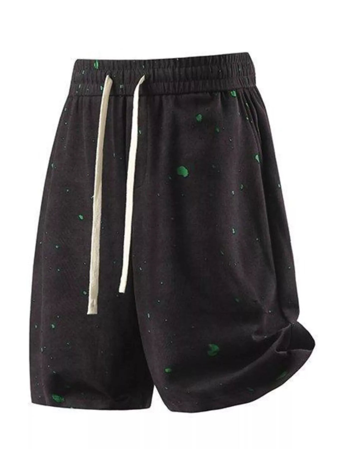 Men's Plus Size Casual Drawstring Elastic Waist Shorts - cas7m