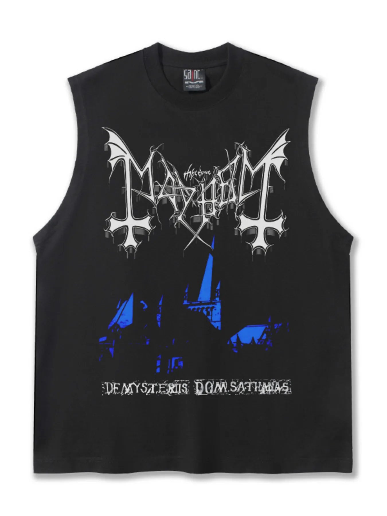 Men's Graphic Vintage Wash Tank Top - cas7m