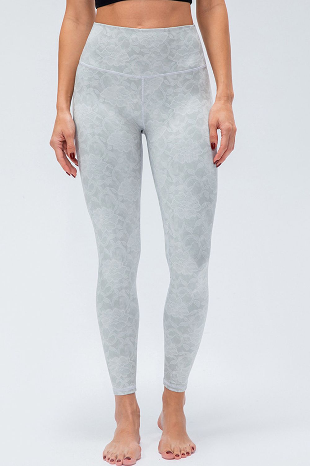 Sporty Breathable Slim Fit Leggings - High Stretch Nylon Blend - cas7m