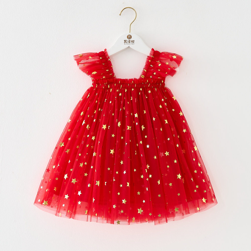 Christmas New Children Shirt XINGX Suspender Skirt For Girls - cas7m