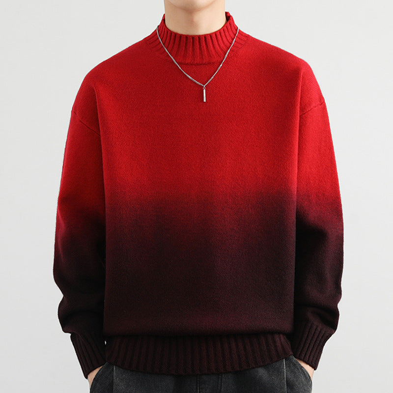 Fashion Personality Gradient Sweater Men - cas7m