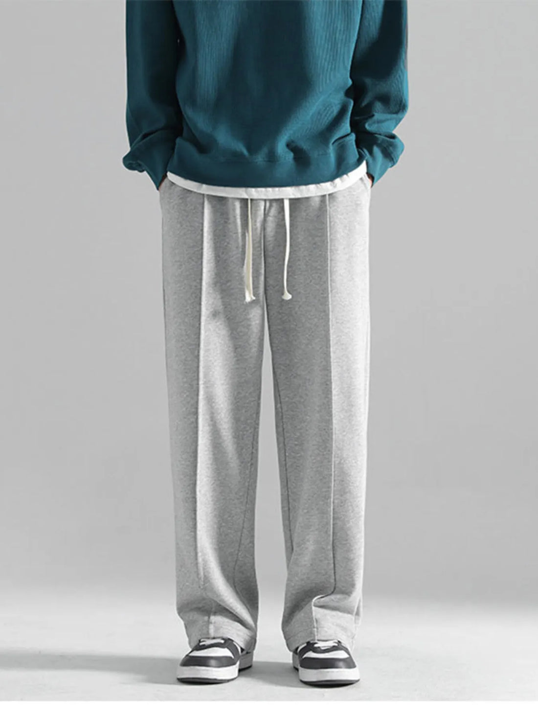 Men's Plus Size Casual Loose Fit Drawstring Sweatpants - cas7m