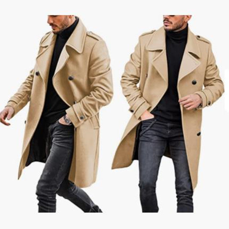 Woolen Men's Coat Autumn And Winter New Product Warm Padded Jacket - cas7m