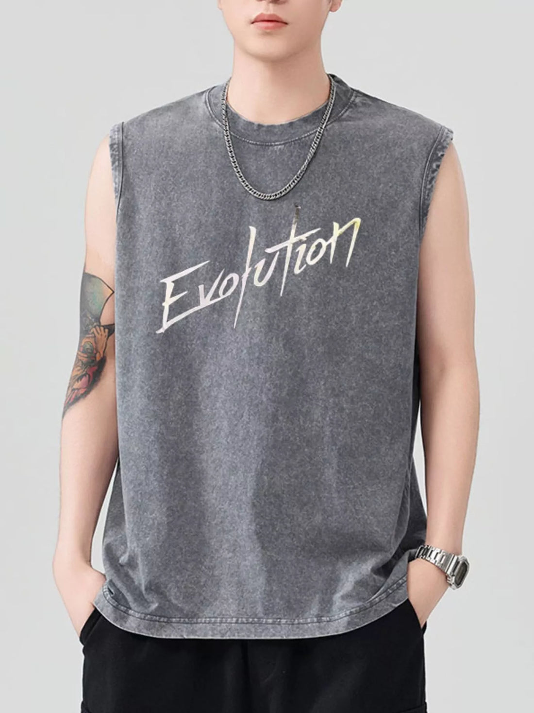 Men's Round Neck Tank - cas7m