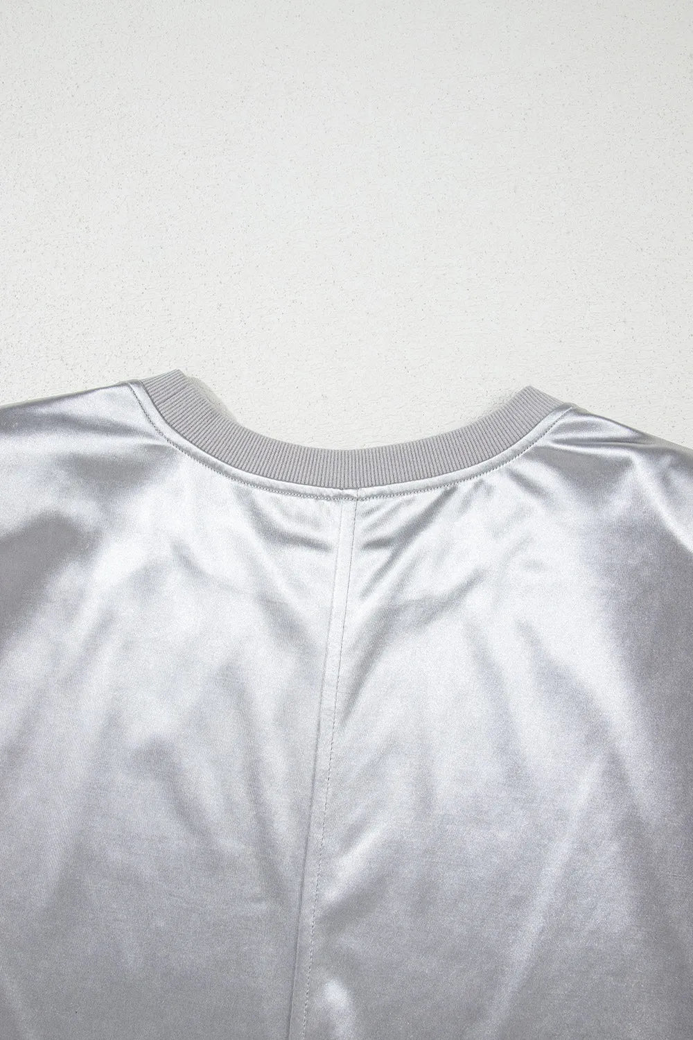 Round Neck Satin Tank Top - cas7m