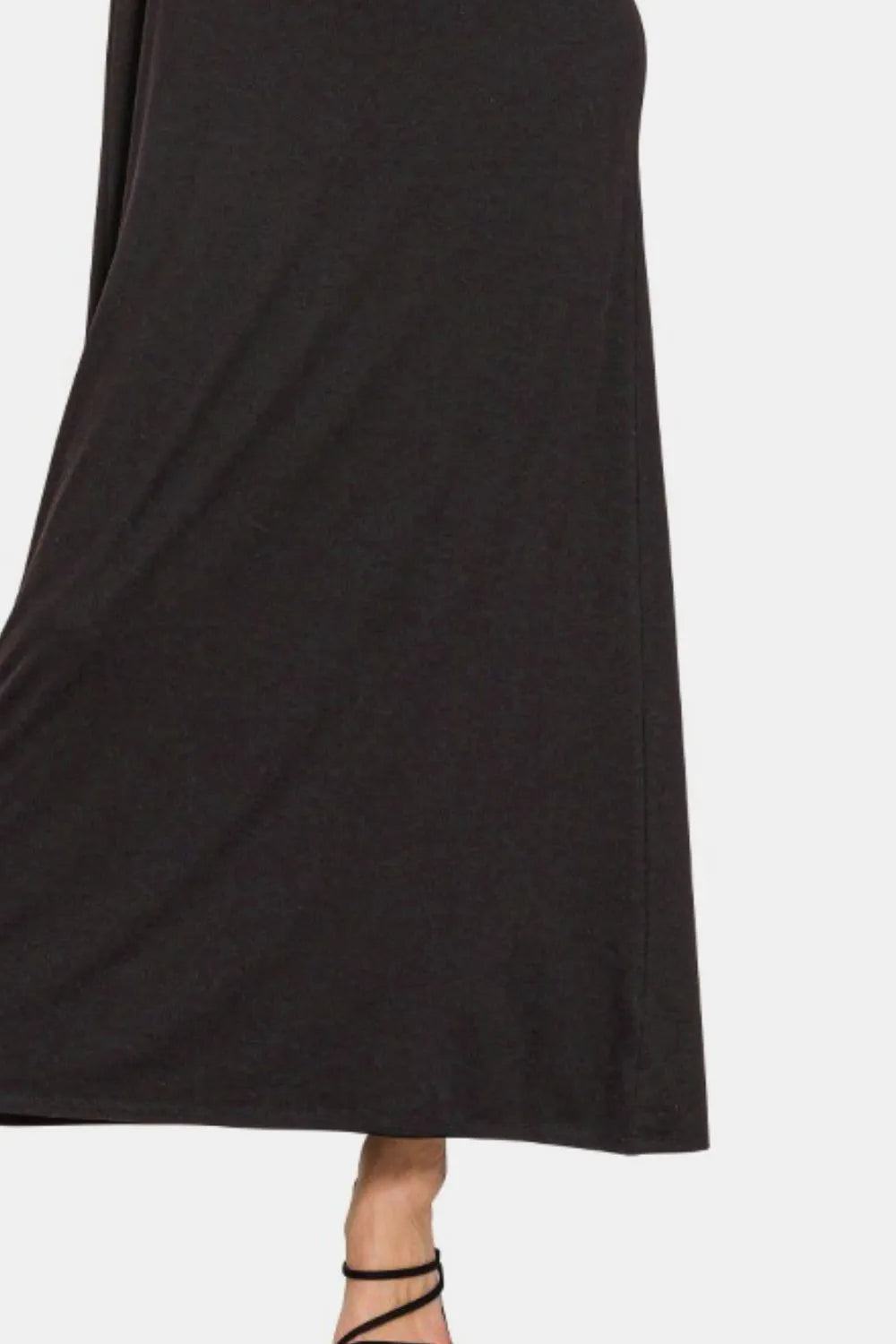 Zenana Scoop Neck Wide Strap Tank Dress - cas7m