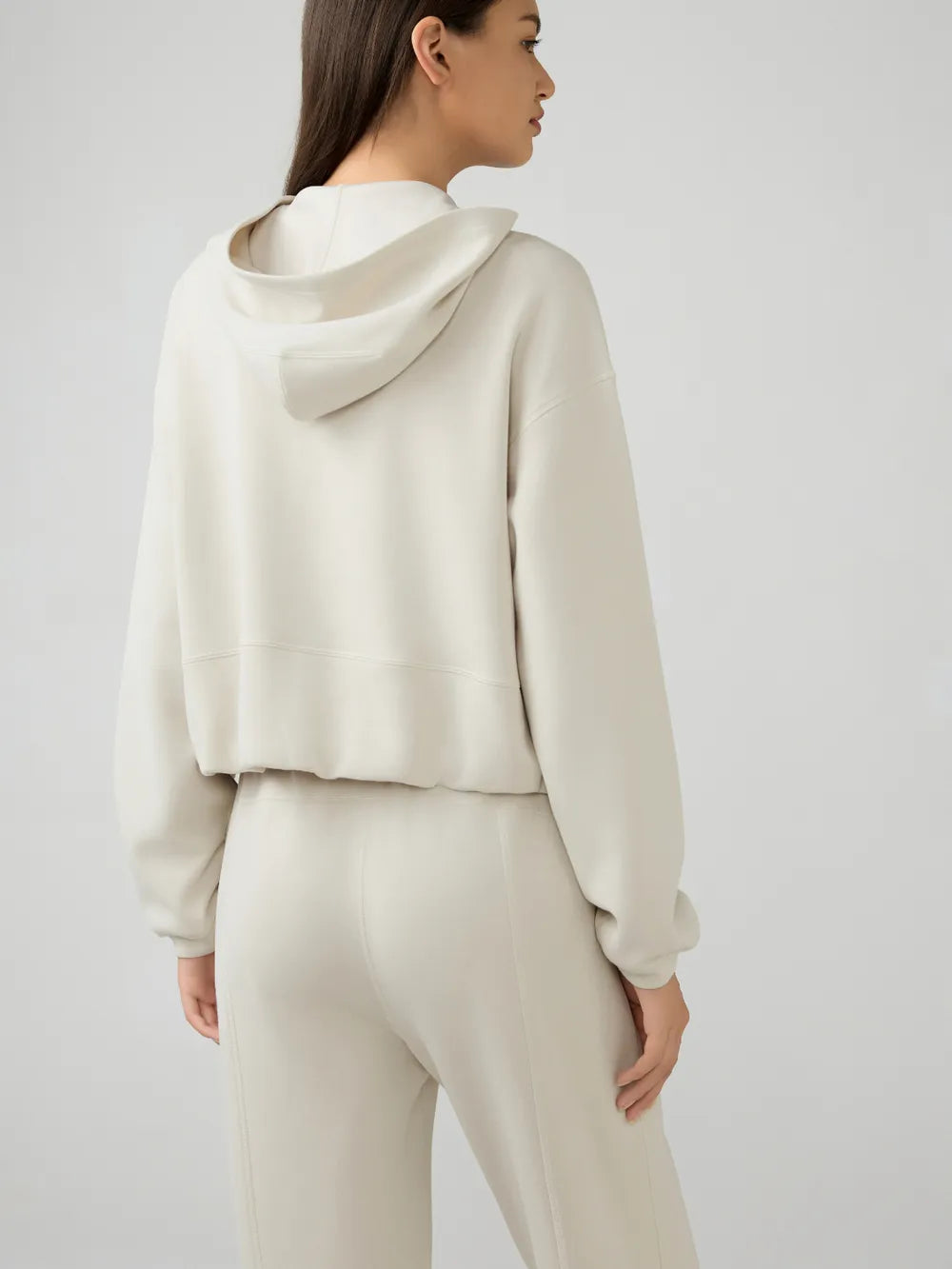 Millennia Zip Up Dropped Shouder Active Hooded - cas7m