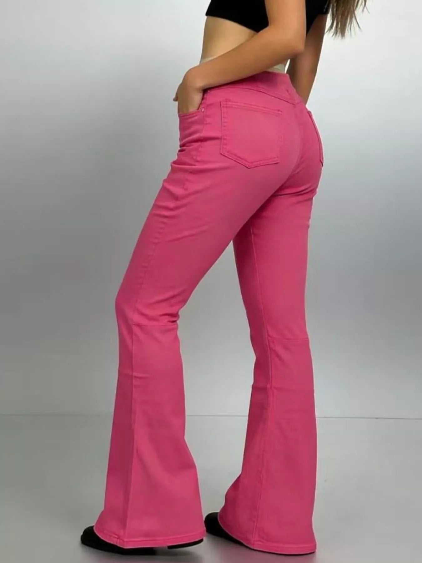 High-Waisted Flare Jeans - cas7m
