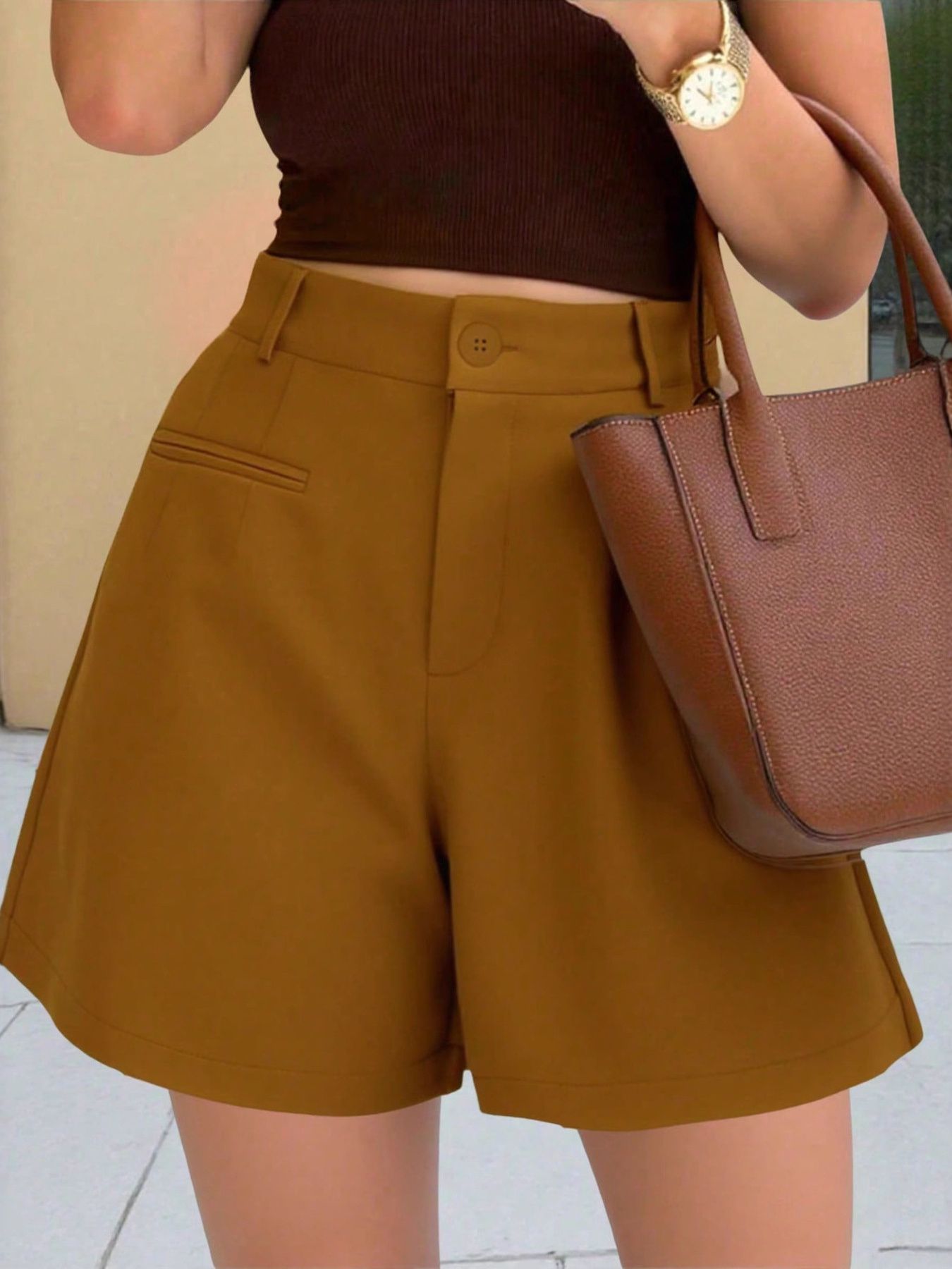 High-Waisted Shorts - cas7m