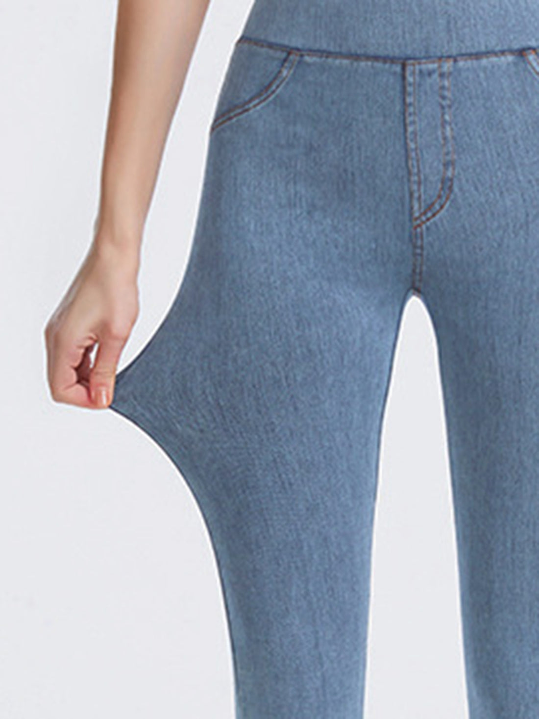 Wide Waistband Sports Leggings - cas7m