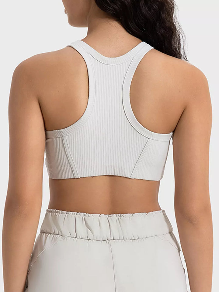 Millennia Wide Strap Cropped Sport Tank - cas7m