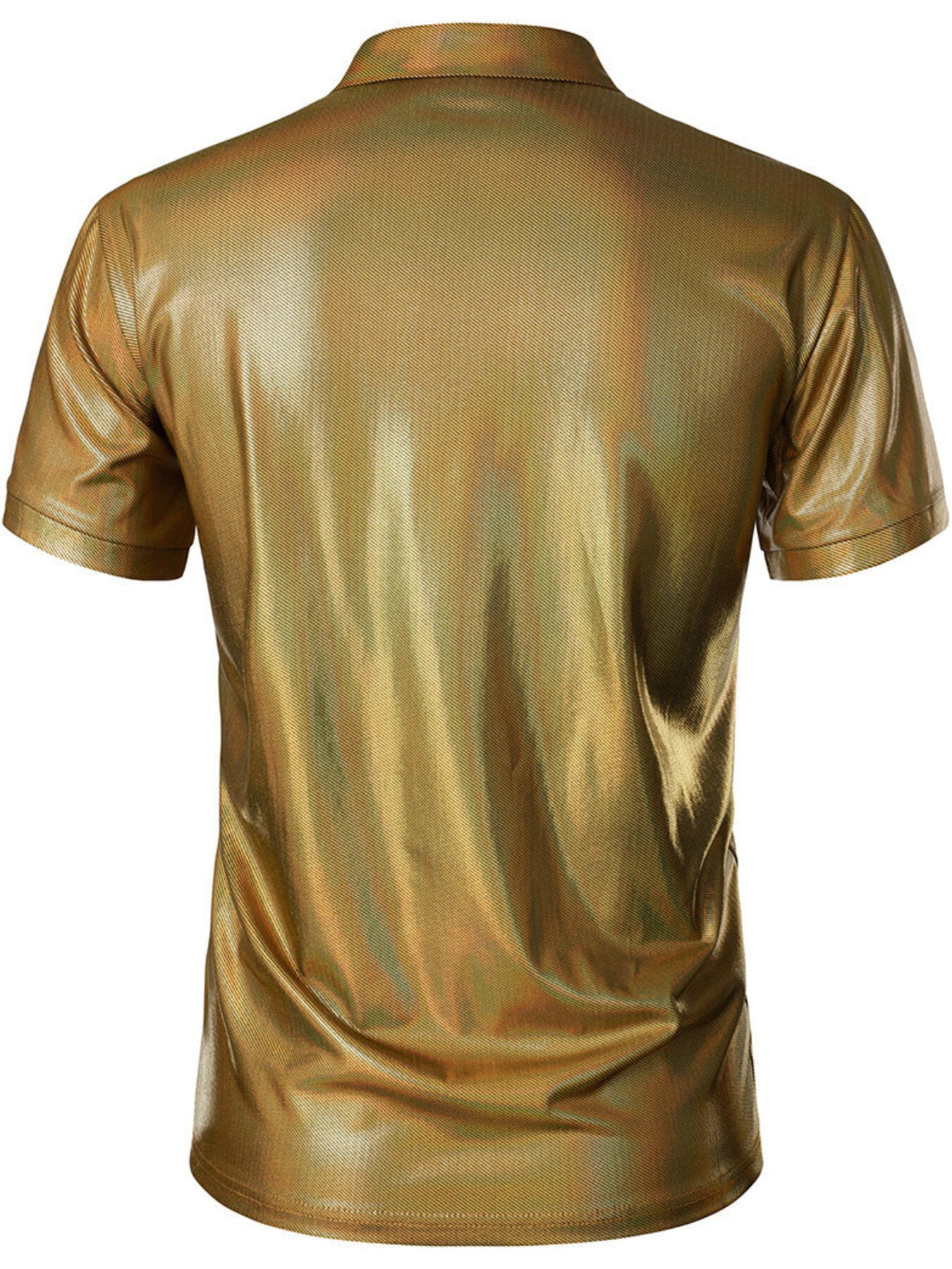 Men's Collared Neck Short Sleeve Polo - cas7m
