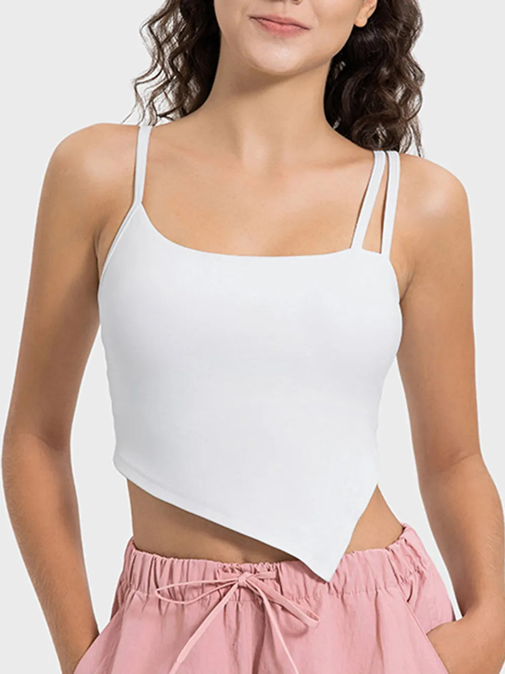 Millennia Slit Asymmetrical Neck Active Cami - cas7m