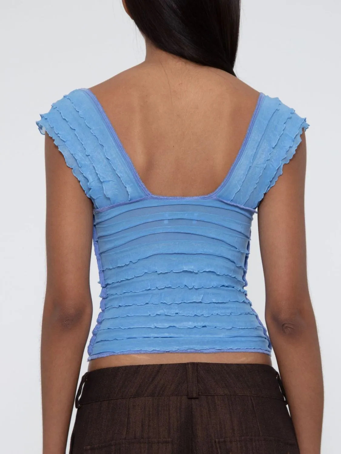 Ruched Solid Tank - cas7m