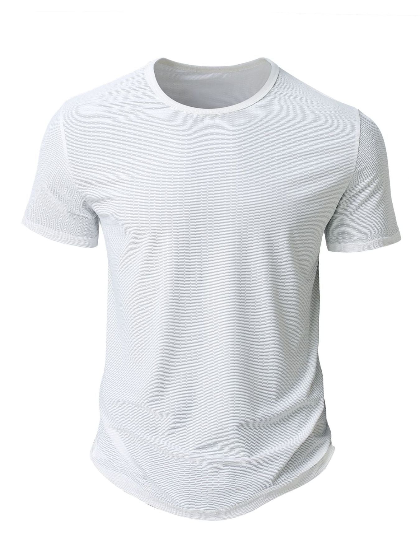 Men's Full Size Breathable Quick-Dry Active T-Shirt Plus Size - cas7m