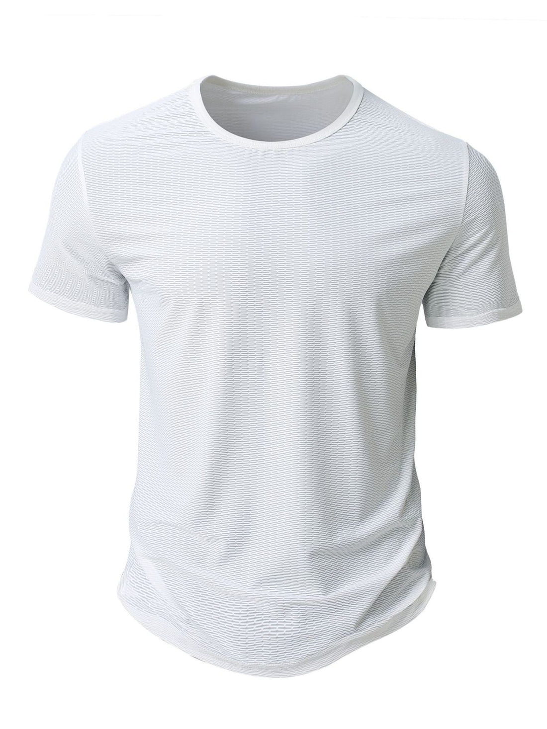 Men's Full Size Breathable Quick-Dry Active T-Shirt Plus Size - cas7m