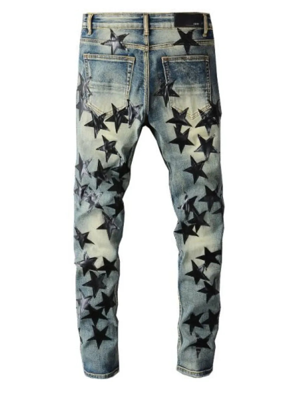 Men's Washed Star Slim Jeans - cas7m