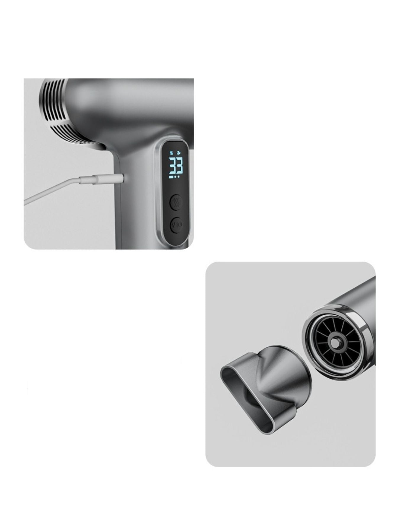 Portable Cordless High-Speed Hair Dryer: Salon Results Anywhere - cas7m