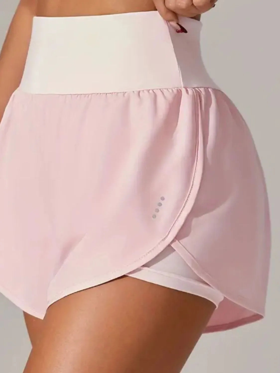 Pocketed High Waist Active Shorts - cas7m