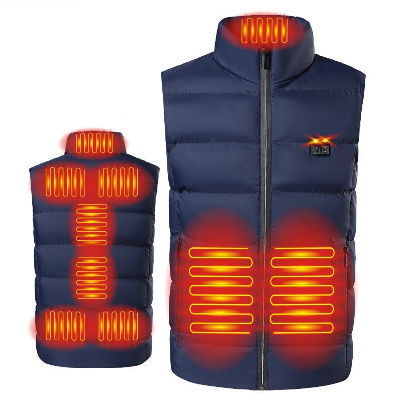 Heating Vest Stand Collar Heating Vest Smart - cas7m