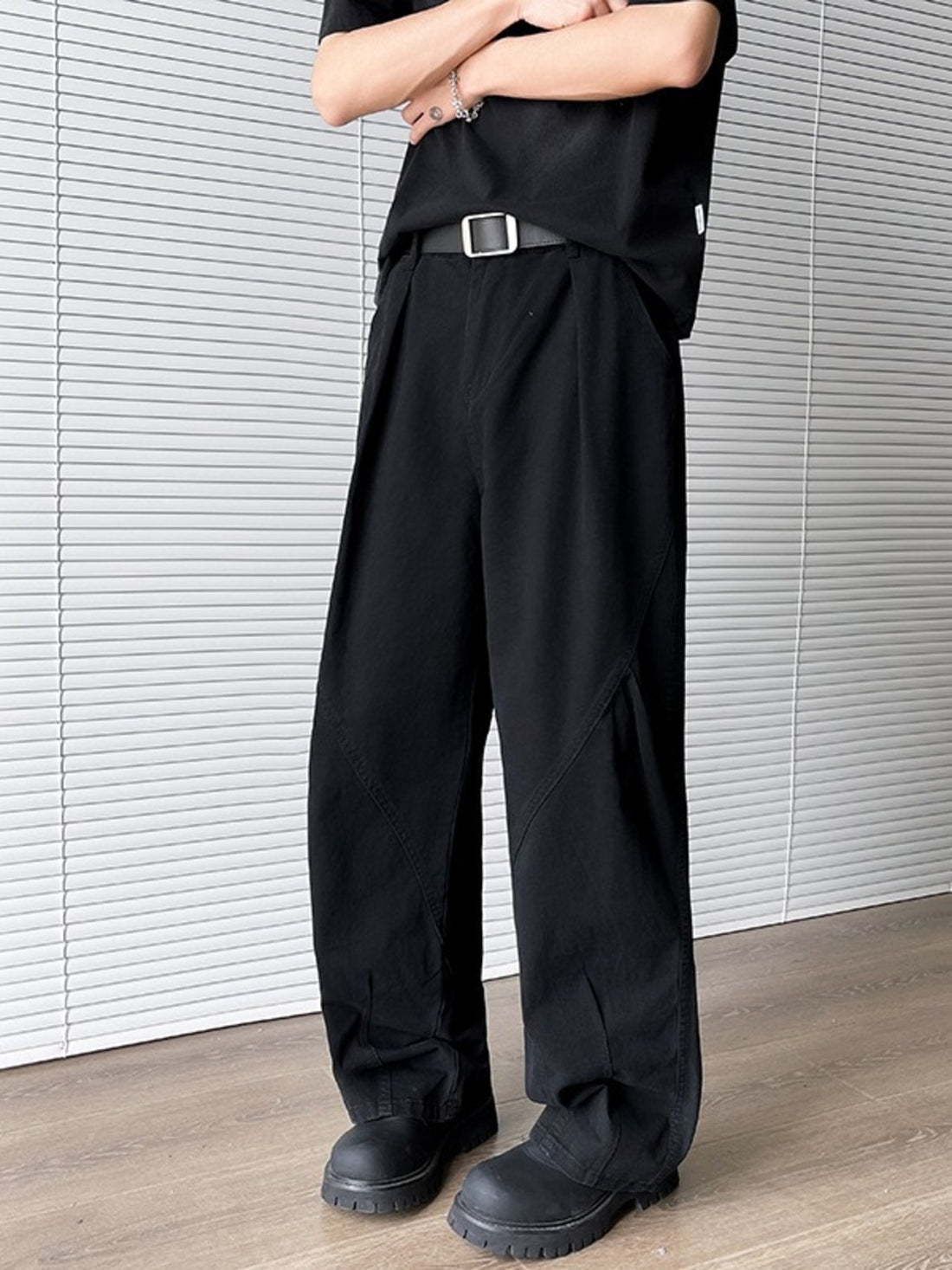 Men's Plus Size Wide Leg Pants - cas7m