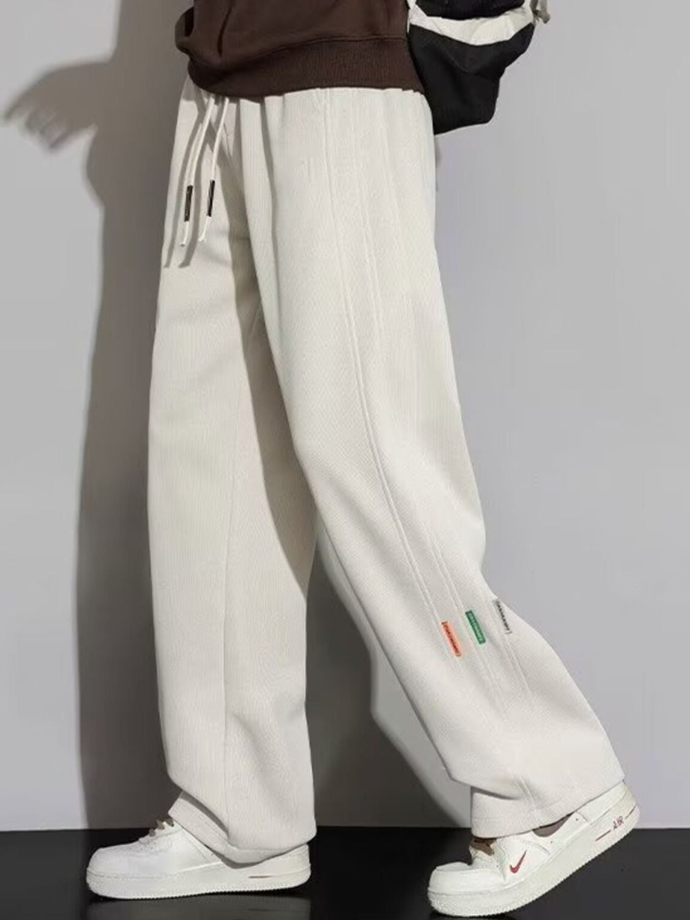 Men's Plus Size Casual Loose Fit Drawstring Pants - cas7m