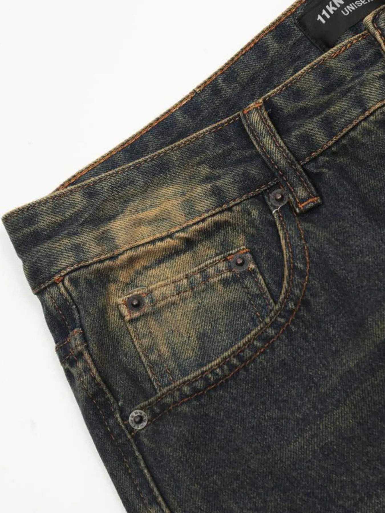 Men's Washed Flare Jeans - cas7m