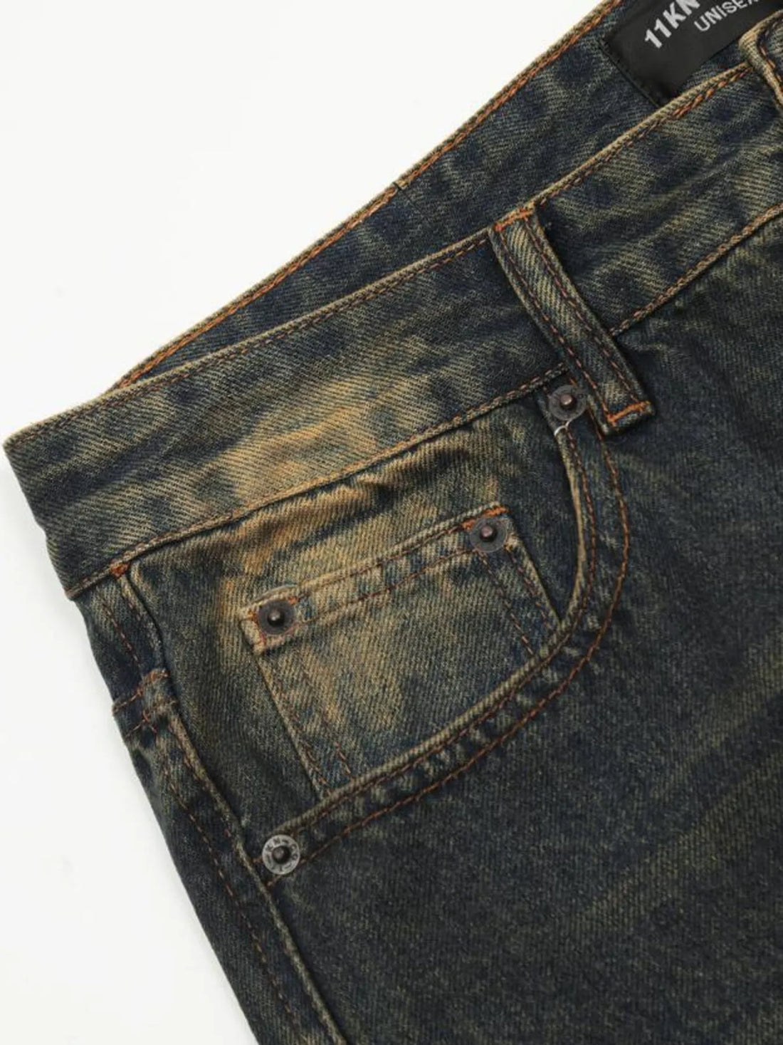 Men's Washed Flare Jeans - cas7m
