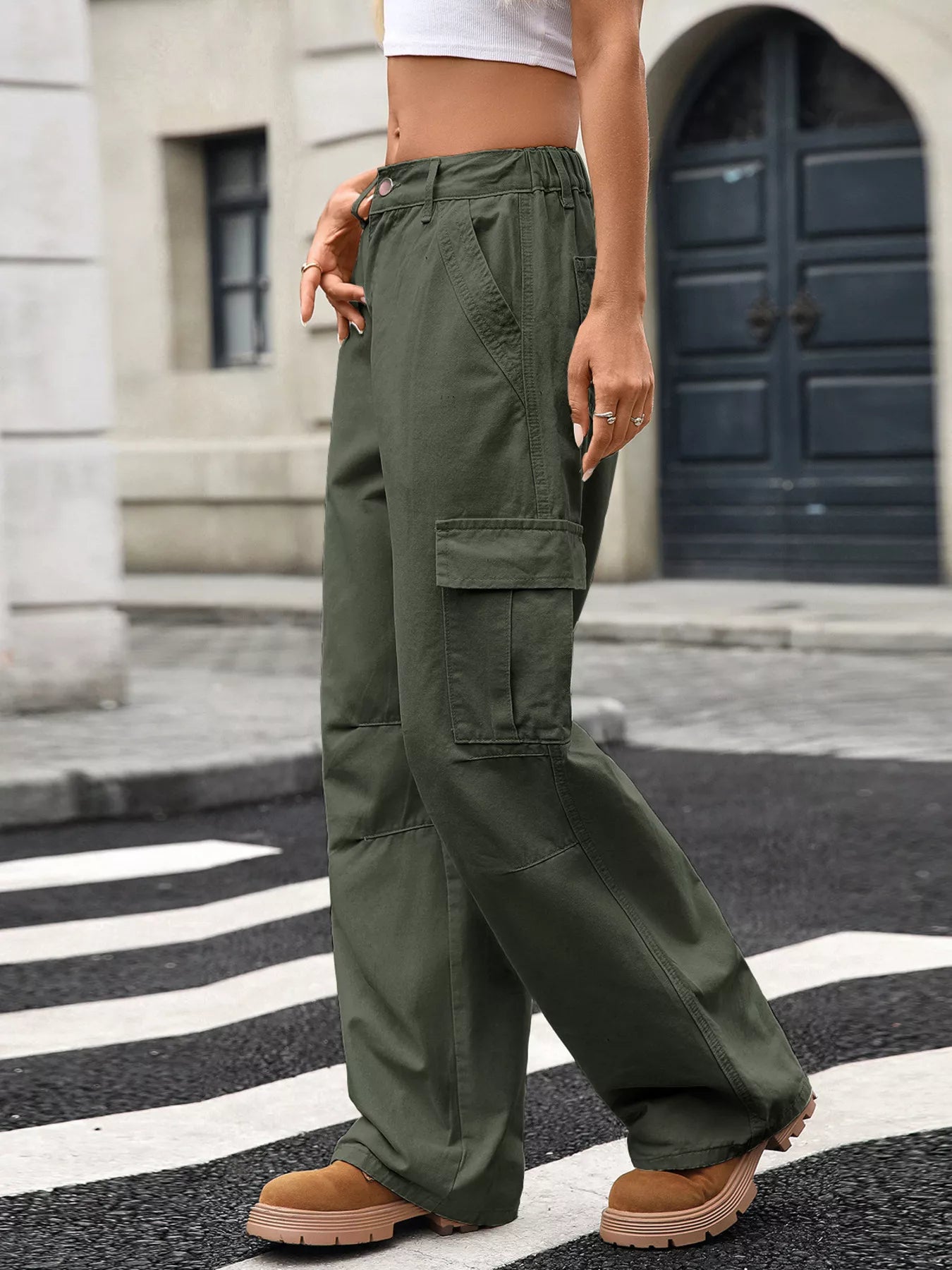 Relaxed Fit Cargo Jeans - cas7m