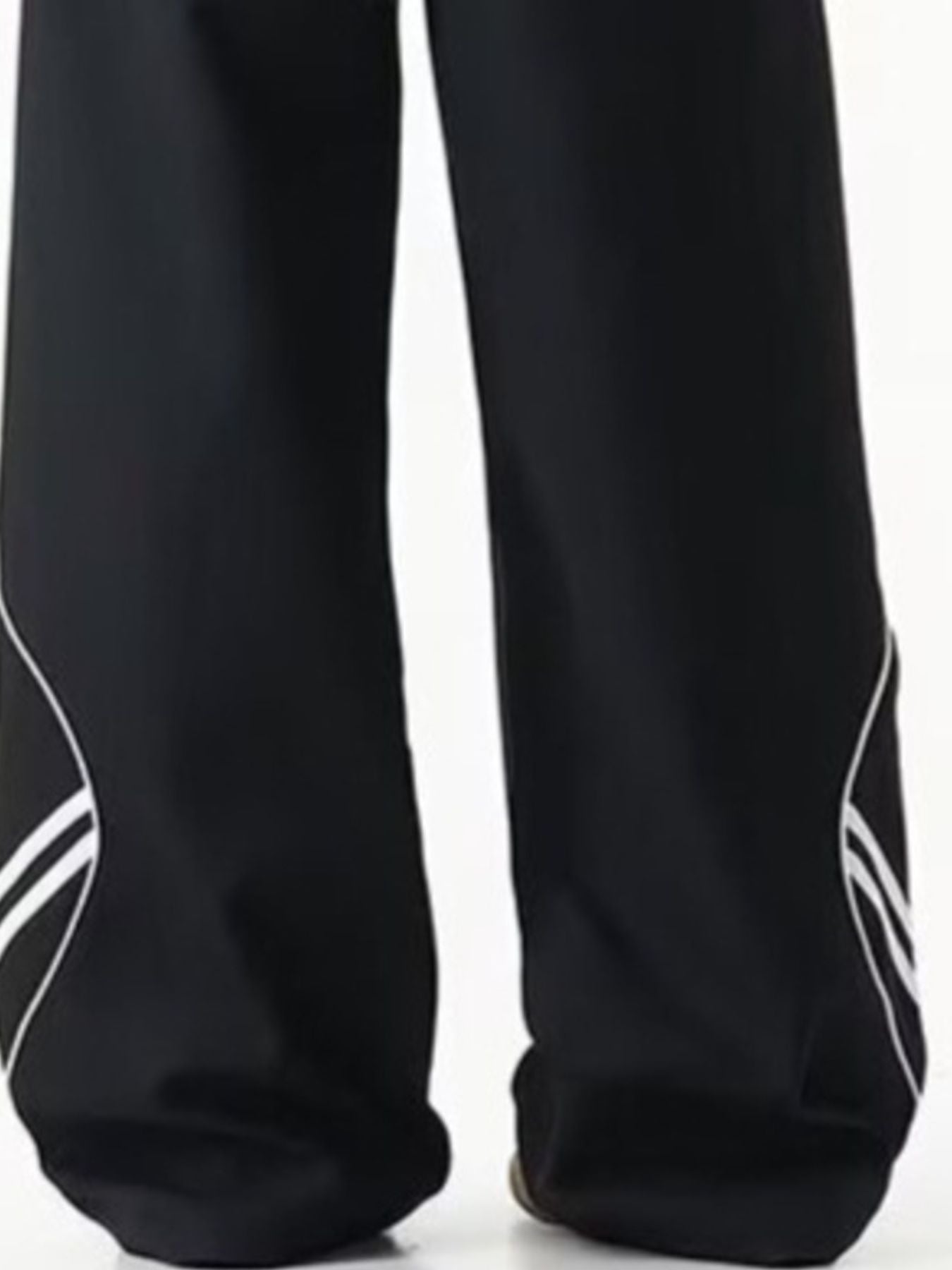 Men's Plus Size Striped Wide Leg Pants - cas7m