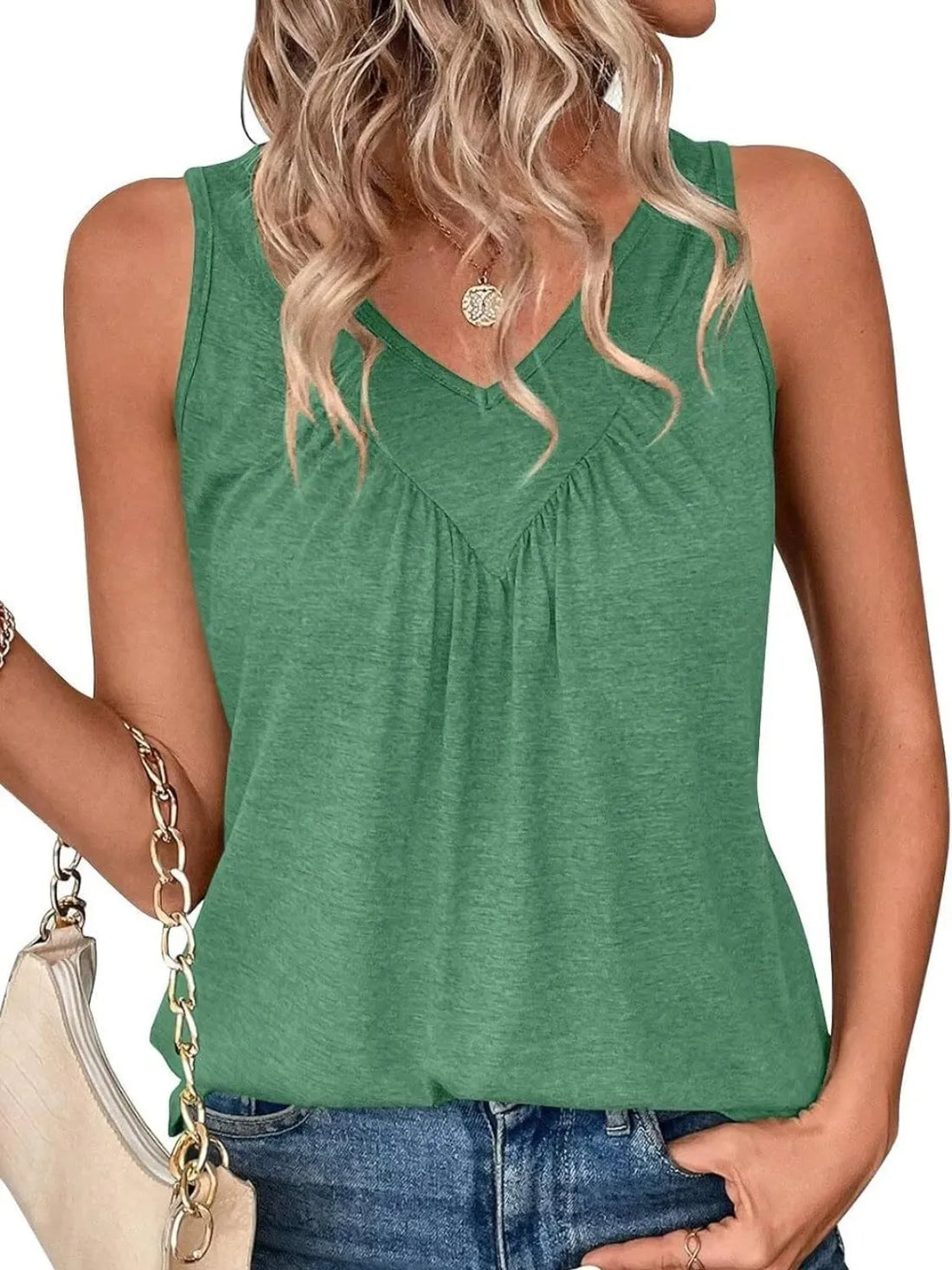 SleekRuched Stretch Fit Top - Comfy Viscose Blend - cas7m