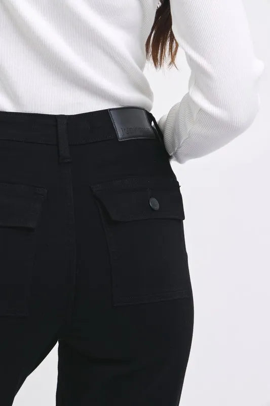Judy Blue Full Size High Waist Cargo Cuffed Jogger Plus Size - cas7m