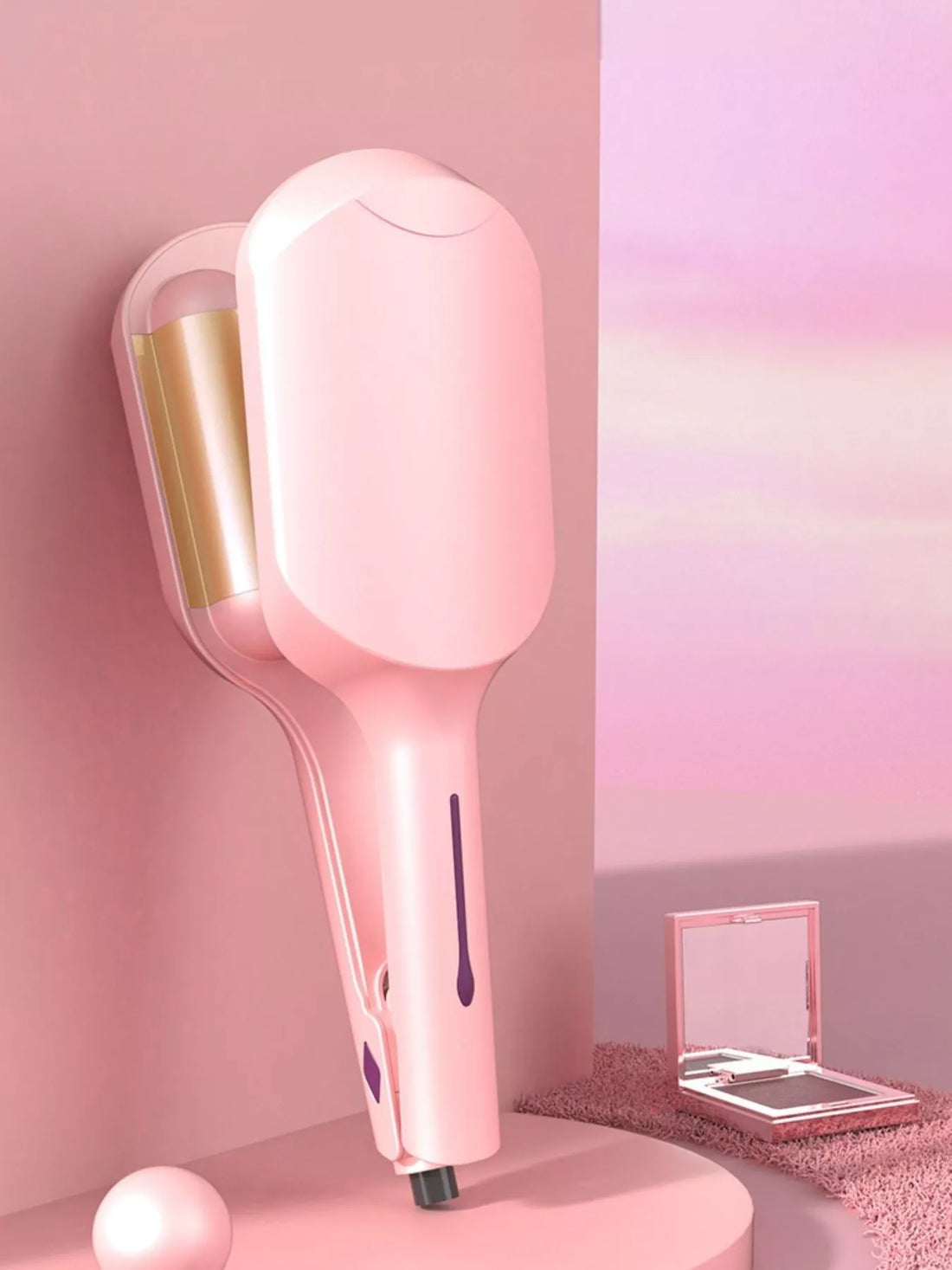 QuickHeat Pro Curling Iron: Fast, Safe, Salon-Quality Curls - cas7m