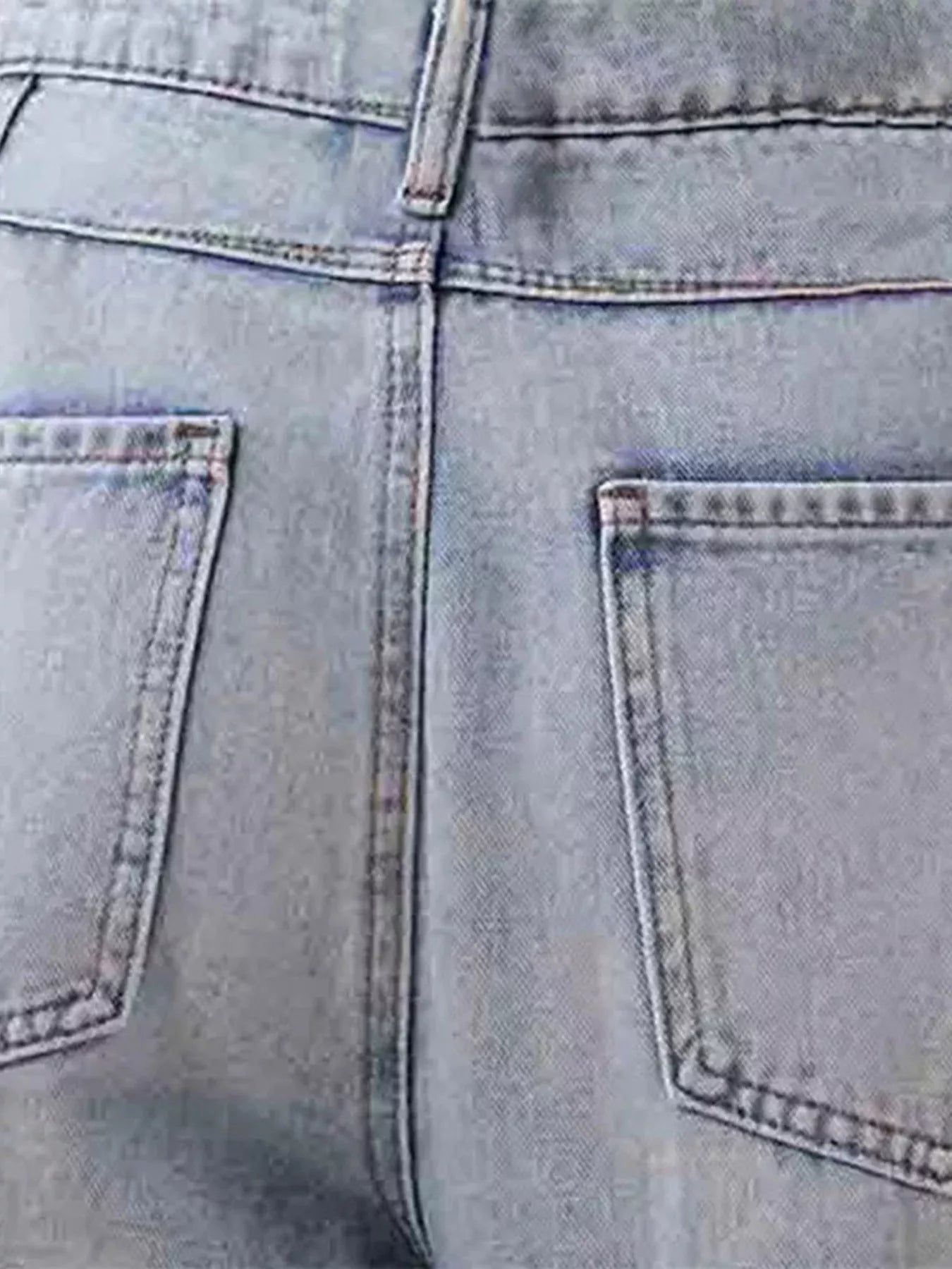 Distressed Wide Leg Jeans - cas7m