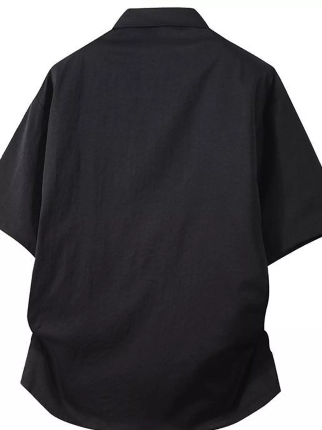 Men's Plus Size Casual Short Sleeve Button-Down Shirt - cas7m