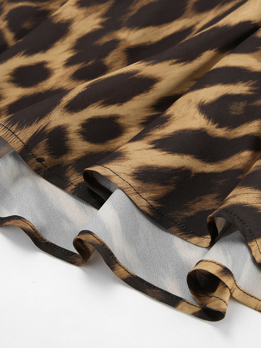 Leopard Print Bodycon Maxi Skirt - cas7m