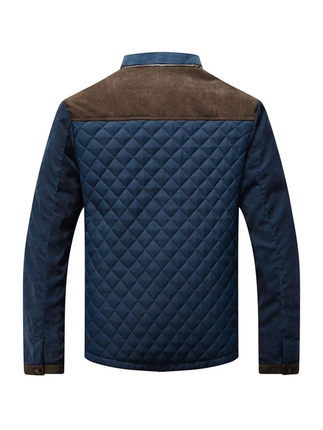 Men's Full Size Quilted Snap Down Jacket Plus Size - cas7m