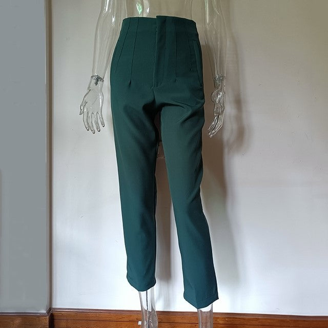 Women's Casual Fashion Straight Leg Pants - cas7m