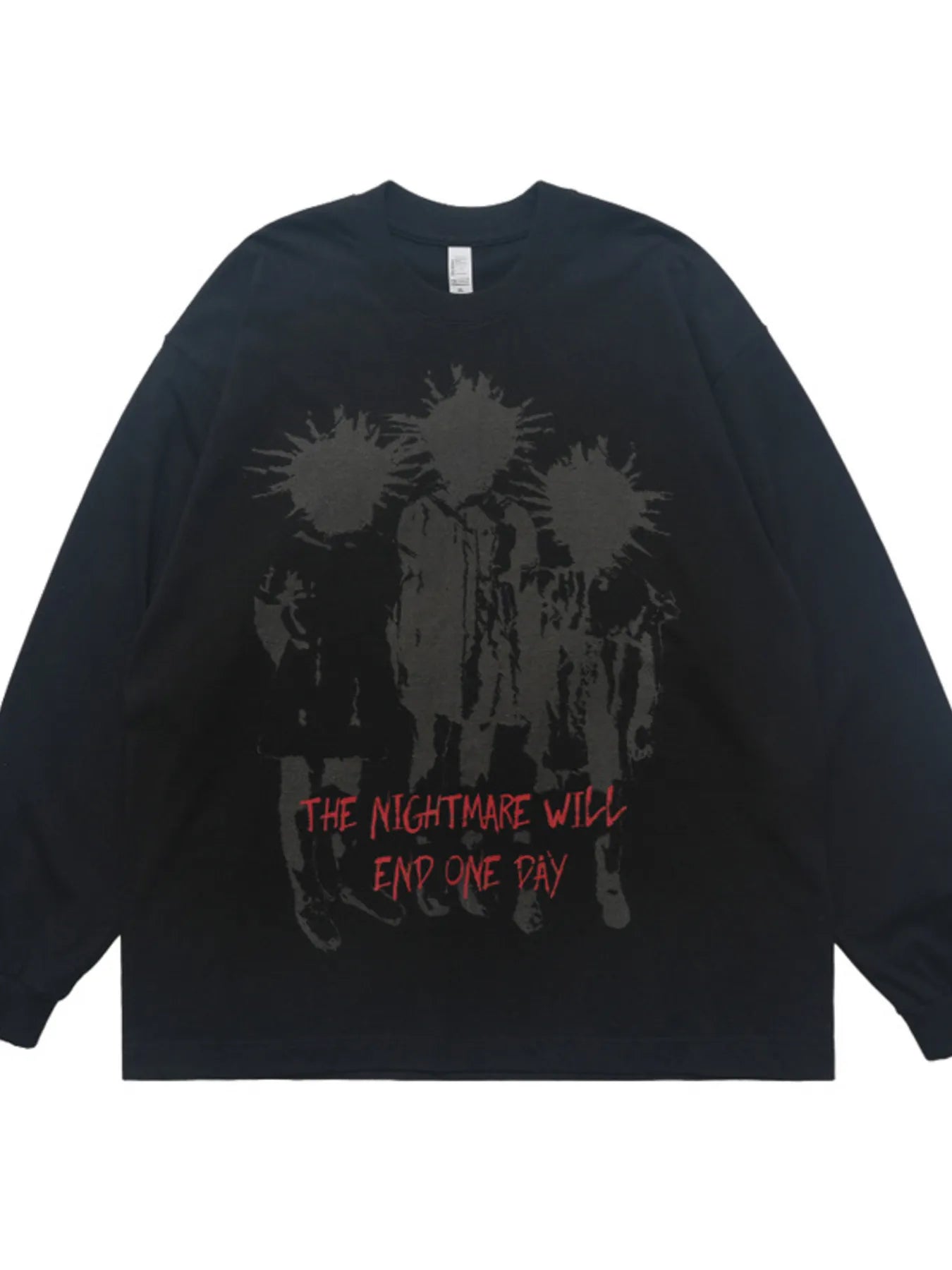Men's Plus Size Graphic Long Sleeve T-Shirt - cas7m