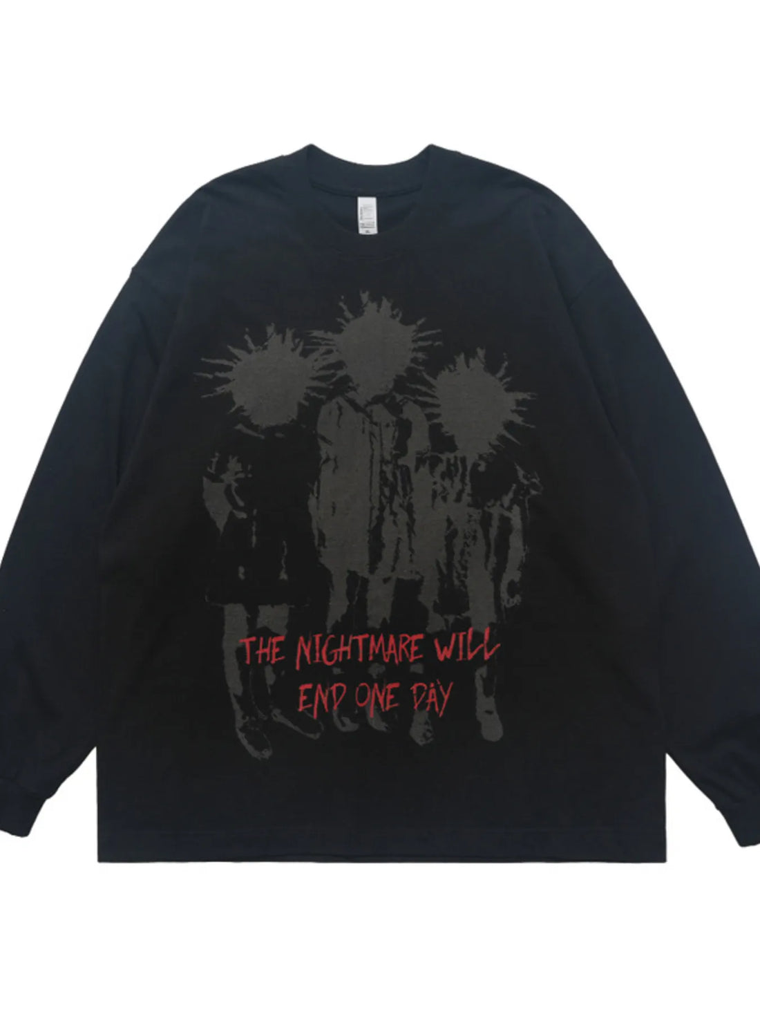 Men's Plus Size Graphic Long Sleeve T-Shirt - cas7m
