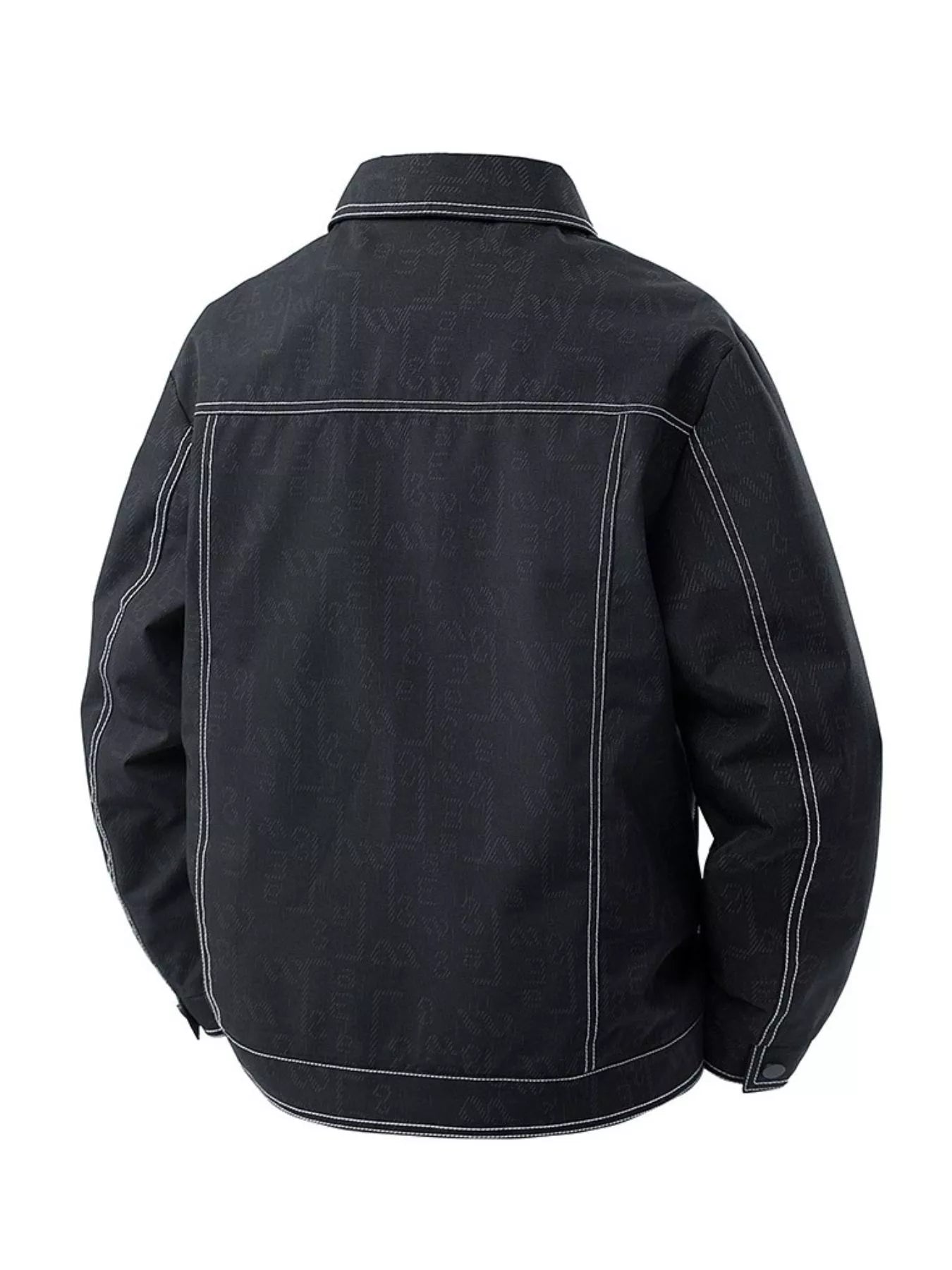 Men's Plus Size Snap Down Casual Denim Jacket - cas7m